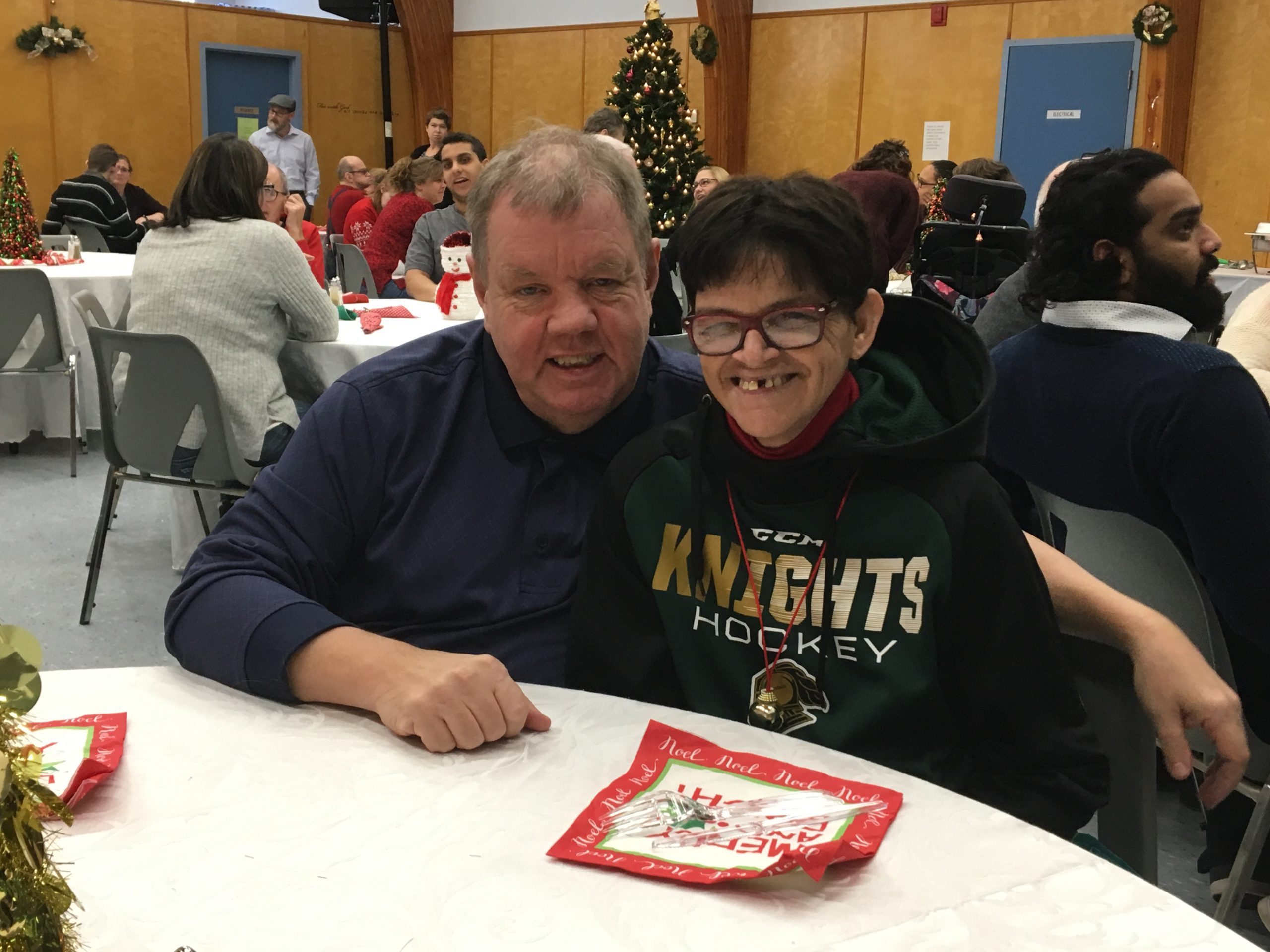 two people sitting at a table